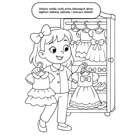 POKOLORUJ DZIEŃ  MODELKI MILI