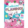 CUDOWNE FLAMINGI  (KOLOROWANKA Z NAKLEJKAMI I BROKATEM!!!)
