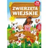 ZWIERZĘTA WIEJSKIE  (KOLOROWANKA Z NAKLEJKAMI)