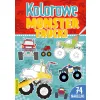 KOLOROWE MONSTER TRUCKI Z NAKLEJKAMI