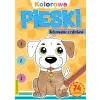 KOLOROWE PIESKI (KOLOROWANIE Z CYFERKAMI )  Z NAKLEJKAMI