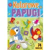 KOLOROWE PAPUGI Z NAKLEJKAMI
