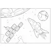 KOLOROWE PLANETY I KOSMOS Z NAKLEJKAMI