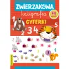 ZWIERZAKOWA KALIGRAFIA CYFERKI  Z NAKLEJKAMI