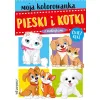 MOJA KOLOROWANKA . PIESKI I KOTKI Z NAKLEJKAMI