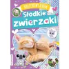 NAKLEJKOWY ALBUM SŁODKIE ZWIERZAKI Z NAKLEJKAMI Z BROKATEM
