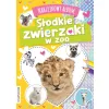 NAKLEJKOWY ALBUM SŁODKIE ZWIERZAKI W ZOO Z NAKLEJKAMI Z BROKATEM
