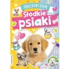 NAKLEJKOWY ALBUM SŁODKIE PSIAKI Z NAKLEJKAMI Z BROKATEM