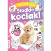 NAKLEJKOWY ALBUM SŁODKIE KOCIAKI Z NAKLEJKAMI Z BROKATEM