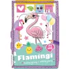 FLAMINGI KOLORUJEMY I NAKLEJAMY Z NAKLEJKAMI