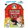 POKOLORUJ ILUSTRACJE  CZYTAM I NAKLEJAMI W DOMU NA WSI Z NAKLEJKAMI