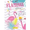 FLAMINGI(KOLOROWANKA Z NAKLEJKAMI Z BROKATEM )