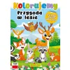 KOLORUJEMY PRZYGODA W LESIE Z NAKLEJKAMI