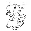 DINOZAURY Z NAKLEJKAMI GRUBA KRESKA