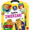 BYSTRE ZWIERZAKI KOLOROWANKA Z KREDKĄ