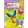 MOTYLE- NAKLEJKI Z BROKATEM