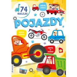 POJAZDY  (KOLOROWANKA Z NAKLEJKAMI)