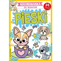 KOLOROWANKA ZE WZOREM PIESKI Z NAKLEJKAMI