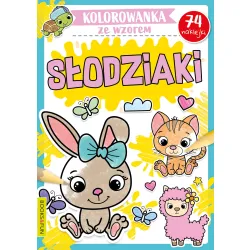 KOLOROWANKA ZE WZOREM SŁODZIAKI  Z NAKLEJKAM
