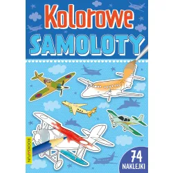 KOLOROWE SAMOLOTY  Z NAKLEJKAMI