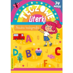 TĘCZOWE LITERKI Z NAKLEJKAMI