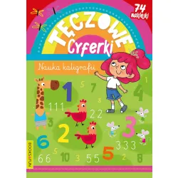 TĘCZOWE CYFERKI Z NAKLEJKAMI