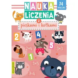 NAUKA LICZENIA Z PIESKAMI I KOTKAMI Z NAKLEJKAMI