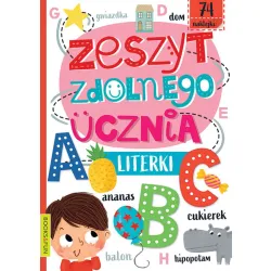 LITERKI. ZESZYT ZDALNEGO UCZNIA Z NAKLEJKAMI