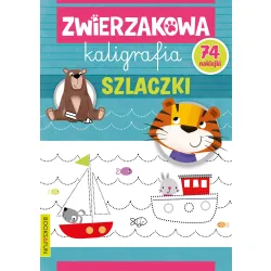 ZWIERZAKOWA KALIGRAFIA SZLACZKI  Z NAKLEJKAMI