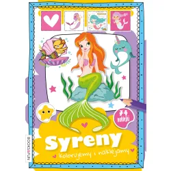 SYRENY KOLORUJEMY I NAKLEJAMY Z NAKLEJKAMI