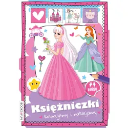 KSIĘŻNICZKI KOLORUJEMY I NAKLEJAMY Z NAKLEJKAMI