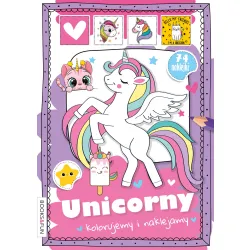 UNICORNY KOLORUJEMY I NAKLEJAMY Z NAKLEJKAMI