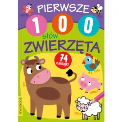 PIERWSZE 100 SŁÓW ZWIERĘTA Z NAKLEJKAMI