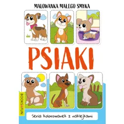 MALOWANKA MAŁEGO SMYKA  PSIAKI  Z NAKLEJKAMI