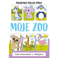 MALOWANKA MAŁEGO SMYKA  MOJE ZOO Z NAKLEJKAMI
