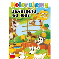 KOLORUJEMY ZWIERZĘTA NA WSI Z NAKLEJKAMI