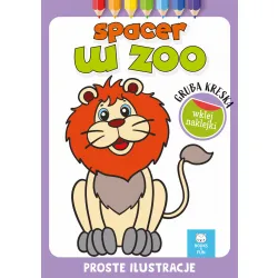 SPACER W ZOO Z NAKLEJKAMI   GRUBA KRESKA