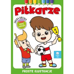 PIŁKARZE Z NAKLEJKAMI   GRUBA KRESKA