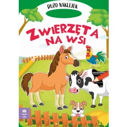 TECZKA ZWIERZĘTA NA WSI  Z PODWÓJNYMI NAKLEJKAMI