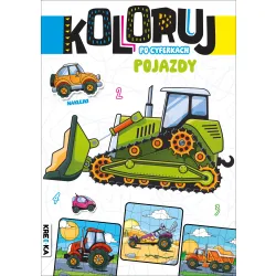 KOLORUJ PO CYFERKACH POJAZDY