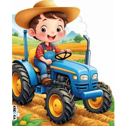 TRAKTOR Z ROLNIKIEM