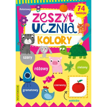 ZESZYT UCZNIA . KOLORY Z NAKLEJKAMI