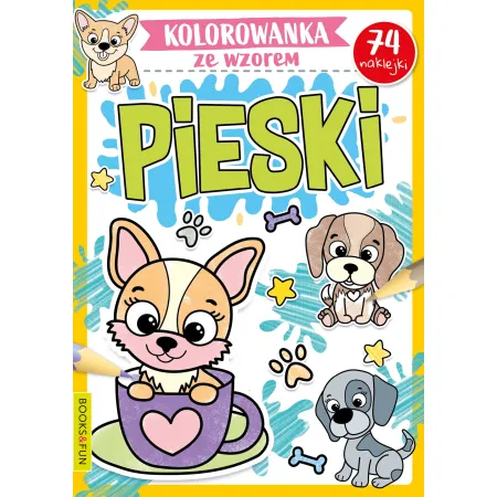 KOLOROWANKA ZE WZOREM PIESKI Z NAKLEJKAMI