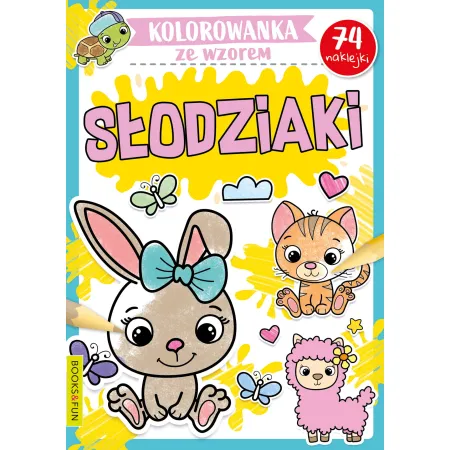 KOLOROWANKA ZE WZOREM SŁODZIAKI  Z NAKLEJKAM