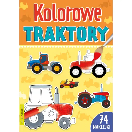 KOLOROWE TRAKTORY Z NAKLEJKAMI