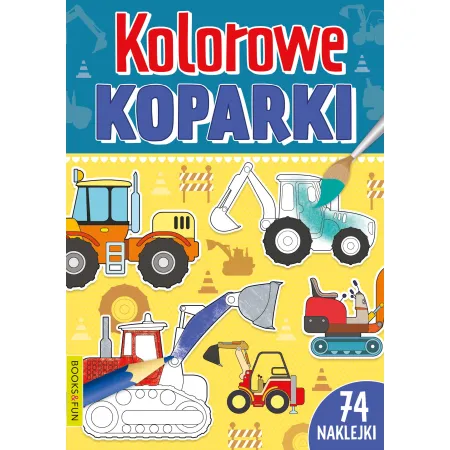 KOLOROWE KOPARKI Z NAKLEJKAMI