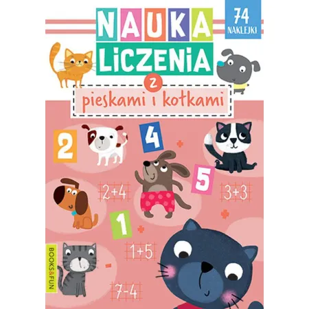NAUKA LICZENIA Z PIESKAMI I KOTKAMI Z NAKLEJKAMI