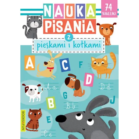 NAUKA PISANIA Z PIESKAMI I KOTKAMI Z NAKLEJKAMI