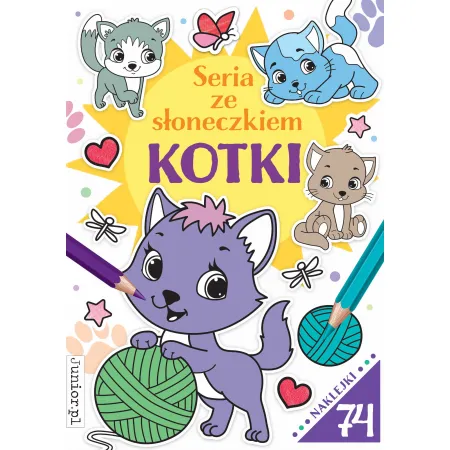 KOTKI - SERIA ZE SŁONECZKIEM Z NAKLEJKAMI