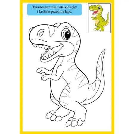 NASZE KOLOROWE DINOZAURY Z NAKLEJKAMI